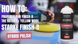 HOW TO : Run Finish-R on Yellow Wool Rotary