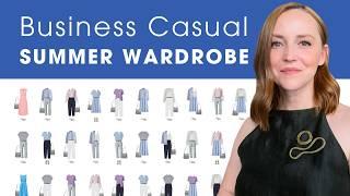 Summer Capsule Wardrobe: 30 Feminine Business Casual Outfits