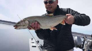 Early April Lake Trout Fishing - Northern Michigan