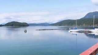 Okeover Wharf North of Powell River on the Sunshine Coast