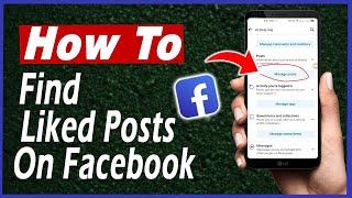 How To See Liked Posts On Facebook | Facebook Liked Posts (2023)