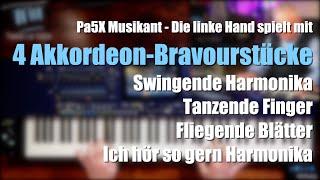 Pa5X Musikant - "Die linke Hand spielt Bass & Melodie" - 4 Akkordeon-Bravourstücke # 1387