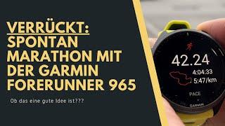 Spontaner Marathon mit der Garmin Forerunner 965: Eine gute Idee?