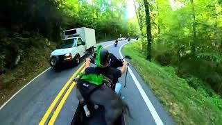 Head on Motorcycle Collision on The Tail of The Dragon