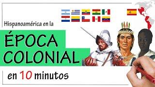 La ÉPOCA COLONIAL en Hispanoamérica - Resumen | Organización Política, Económica y Social.