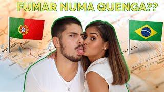 Gírias de Portugal Vs Gírias do Brasil **desafio em casal** | Lari e Hugo