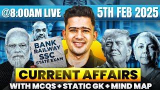 5TH FEBRUARY 2025 | DAILY CURRENT AFFAIRS | SSC, ALL BANK & INSURANCE EXAM | KUSH SIR | YES OFFICER