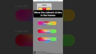 Live Gradient Loading Button in #figma #ui #prototyping