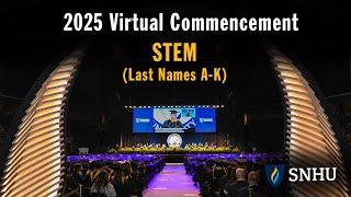 Virtual Commencement: STEM (Last Names A-K), Saturday, May 24 at 3pm ET
