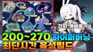뉴비도 따라할 수 있도록 만들어봤습니다! 하이퍼버닝 최단시간 육성빌드