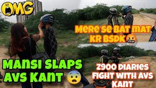 Mansi Slaps @avskant1255 ||Z900 Diaries Fight With Avs Kant || Serious fight #fighting #friends