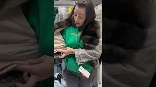 Джинсовка с отделкой натурального  меха Песца утеплитель синтепон  Размеры 42-50