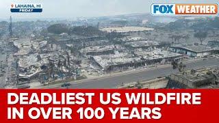Death Toll From Hawaii Fires Hits 93, Making It Deadliest US Wildfire In Over 100 Years