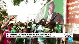 Sierra Leone's new president: Maada Bio's supporters celebrate his victory