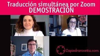 Traducción simultánea por Zoom | DEMOSTRACIÓN