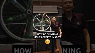 How do spinning lights create images? ‍ #DrTatiana #shorts