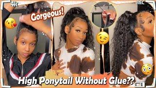 Using Clip & Bundles For High Ponytail Install? Natural Hair Extension #Elfinhair