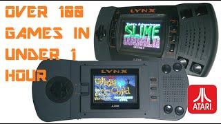 Over 100 Atari Lynx Games In Under 1 Hour