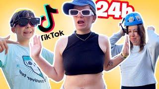 24h Haciendo tiktok virales en familia