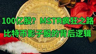 100亿股？MicroStrategy(MSTR)疯狂之路 比特币影子股的背后逻辑(美股天天说20241224)