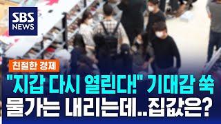 "지갑 다시 열린다!" 기대감 쑥…물가는 내리는데 집값은? / SBS / 친절한 경제