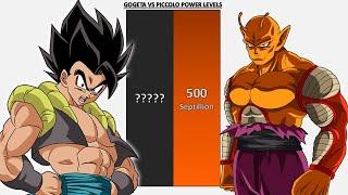 Gogeta VS Piccolo POWER LEVELS - DB/DBZ/DBGT/DBS/SDBH/Anime War/UV