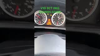 Full throttle testing DCT DKG swapped V10 BMW M6 original ECU and transmission #cartok #automobile