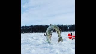 I Thought Someone Stole My Fish! Wait for it....  #short #icefishing #pike