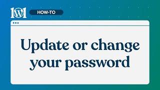 Update or change your password on WordPress.com