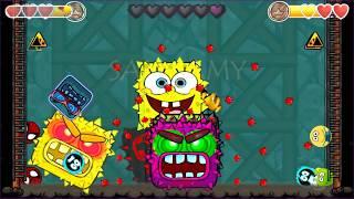 CAVE BOSS RED BALL 4 SPONGEBOB vs MARIO vs SPIDERMAN ALL BOSS FIGHT FUSION