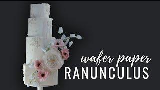 How to make wafer paper butterfly ranunculus. Wafer Paper Friday Ep. 7