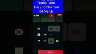 Trump Farm Today Combo 04 March | Trump Farm Daily Combo | Trump Farm Daily Combo Today @