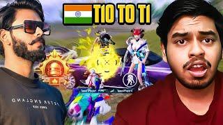 KingAnBru *REACTS* T10 to T1 LUFFY ?? FINAL CIRCLE 1vs4 LuFFyyGODx BEST Moments in PUBG Mobile