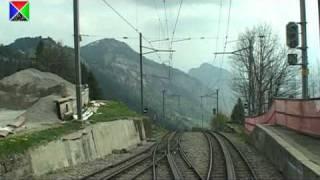 Führerstandsmitfahrt auf der Vitznau-Rigi-Bahn von Rigi Kulm nach Vitznau