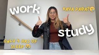 a busy day in my life as a filipino international student in montreal, canada | work and study life