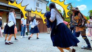 #52 SAMURAI Mannequin Prank in Kyoto Japan | Japanese shogun prank for traveler at Kiyomizu Temple