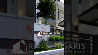 Desain Rumah minimalis 2 Lantai 7,5x10 m #rumahminimalis #designrumahminimalis #rumahgaris