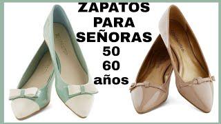 ZAPATOS PARA SEÑORAS DE 50 Y 60 AÑOS MODA 2021 ZAPATOS PARA MUJERES MAYORES CALZADOS MUJERES MAYORES