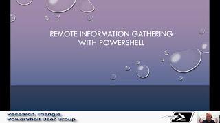 Remote information gathering in PowerShell with David Steimle