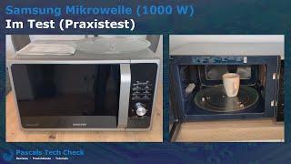 Test (Praxistest) || Samsung Mikrowelle (Extra groß) || 1000 W, 28 L Garraum & 26 Automatikprogramme