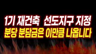 1기신도시 선도지구 지정 대반전! 분담금 이 정도밖에 안 나온다고?