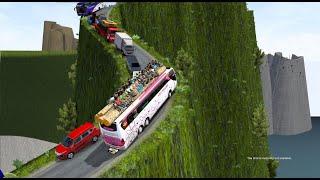 Terrifying journey carrying overflowing luggage - Euro Truck Simulator 2