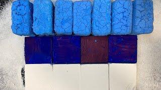 Sped Up”Dyed Pasted Blue and fresh Blocks Crush lOddly Satisfying | Gym Chalk asmr