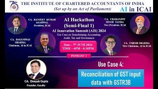 Hackathon Semi Final 1 (S1) – UC 4 | Reconciliation of GST input data with GSTR2B | CA. Deepak Gupta
