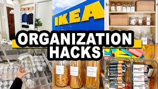 IKEA Organization HACKS!  (transform a messy SPACE!)