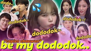 dododok craze never ending saga *kim chaewon be my dododok* imitating of other kpop idols