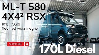 Is 170 Liter Diesel enough for a Mercedes Sprinter? HYMER ML-T 580 4x4² RSX AMG Nachtschwarz Magno