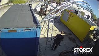 Assembly of Container Tent Shelter