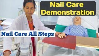 Nail Care Procedure demo / Practical video nursing/ By Sweta Parikh / Exams/2024