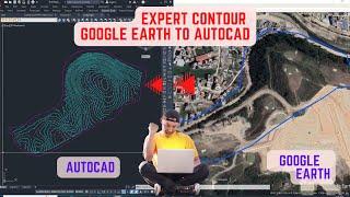 How to Extract Contour From Google Earth to AutoCAD | How to Make Contour in AutoCAD